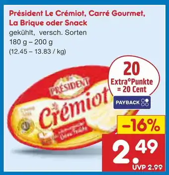 Netto Marken-Discount Président le crémiot Angebot