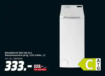 MediaMarkt Bauknecht wat dr 23 c waschmaschine Angebot