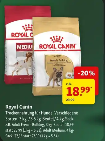 Fressnapf Royal canin trockenfutter für hunde adult french bulldog Angebot