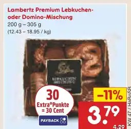 Netto Marken-Discount Lambertz premium lebkuchen oder domino-mischung Angebot