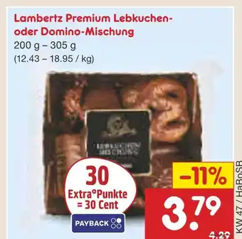 Netto Marken-Discount Lambertz premium lebkuchen oder domino-mischung Angebot