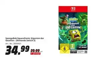MediaMarkt Thq nordic spongebob squarepants: giganten der gezeiten - [nintendo switch 2] Angebot