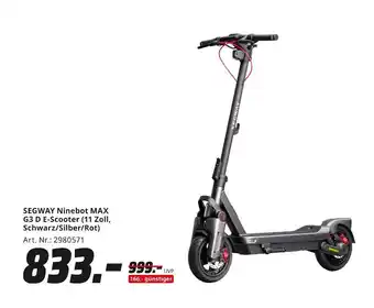 MediaMarkt Segway ninebot max g3 d e-scooter Angebot