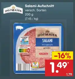 Netto Marken-Discount Hofmaier salami-aufschnitt Angebot