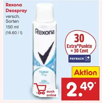 Netto Marken-Discount Rexona deospray Angebot