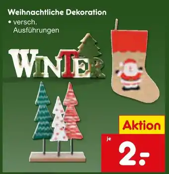 Netto Marken-Discount Weihnachtliche dekoration winter schriftzug Angebot