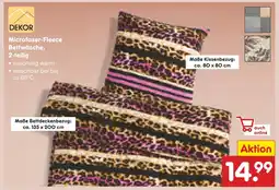 Netto Marken-Discount Dekor microfaser-fleece bettwäsche, 2-teilig Angebot