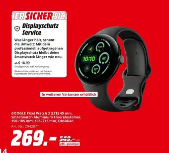 MediaMarkt Google pixel watch 3 (lte) Angebot