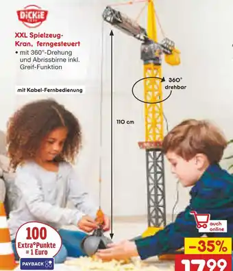 Netto Marken-Discount Dickie xxl spielzeug-kran, ferngesteuert Angebot