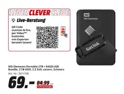 MediaMarkt Wd elements wd elements portable 2tb + 64gb usb Angebot