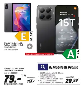MediaMarkt Xiaomi 15t pro black Angebot