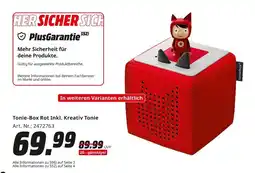 MediaMarkt Toniebox tonie-box rot inkl. kreativ tonie Angebot