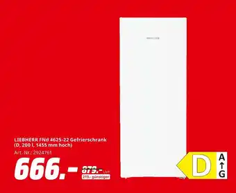 MediaMarkt Liebherr fnd 4625-22 gefrierschrank Angebot