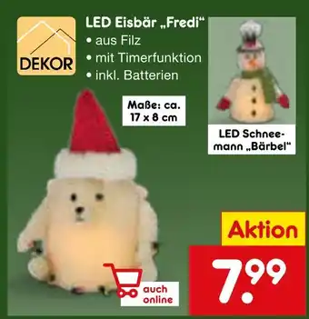 Netto Marken-Discount Dekor led eisbär „fredi“ Angebot