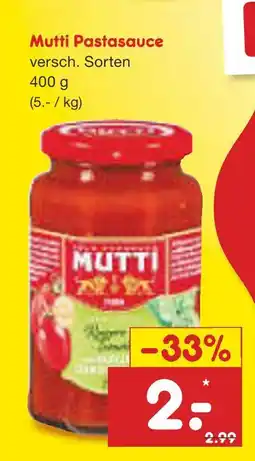 Netto Marken-Discount Mutti pastasauce Angebot
