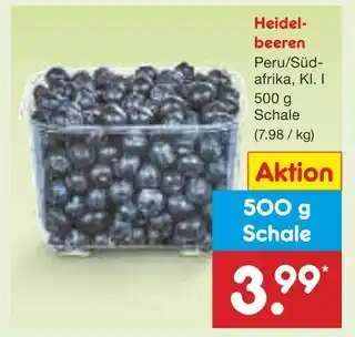Netto Marken-Discount Heidelbeeren Angebot