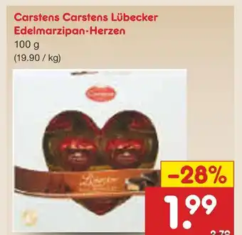 Netto Marken-Discount Carstens lübecker edelmarzipan-herzen Angebot