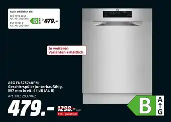 MediaMarkt Aeg fus7574apm geschirrspüler Angebot
