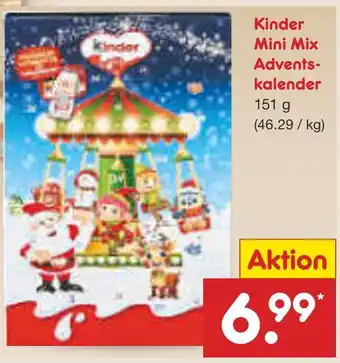 Netto Marken-Discount Kinder mini mix adventskalender Angebot