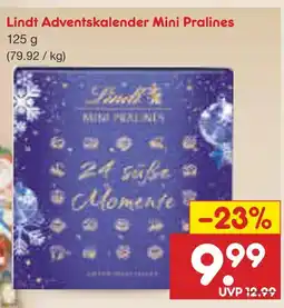 Netto Marken-Discount Lindt adventskalender mini pralines Angebot