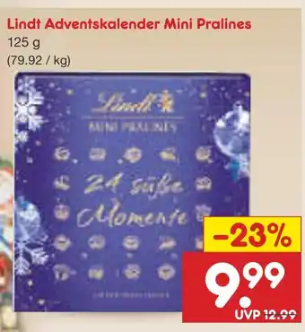 Netto Marken-Discount Lindt adventskalender mini pralines Angebot