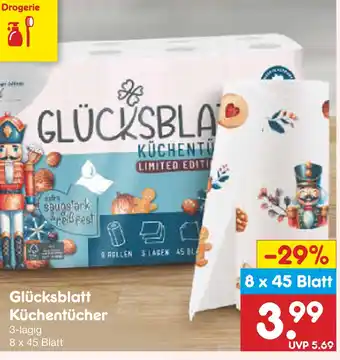 Netto Marken-Discount Glücksblatt küchentücher Angebot