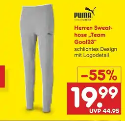Netto Marken-Discount Puma herren sweathose „team goal23“ Angebot