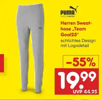 Netto Marken-Discount Puma herren sweathose „team goal23“ Angebot