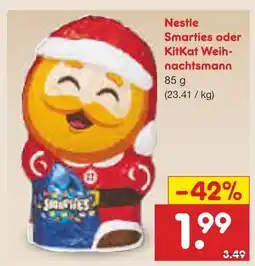 Netto Marken-Discount Nestle smarties weihnachtsmann Angebot