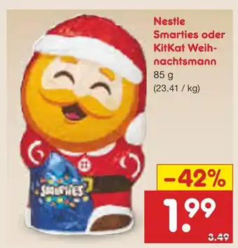 Netto Marken-Discount Nestle smarties weihnachtsmann Angebot