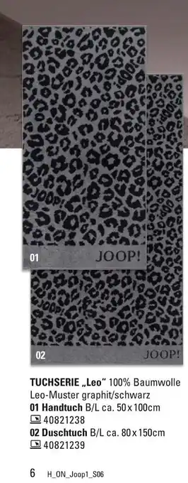 Höffner Joop! handtuch leo Angebot