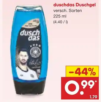Netto Marken-Discount Duschdas duschgel Angebot