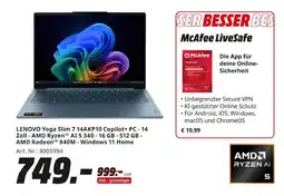 MediaMarkt Lenovo yoga slim 7 14akp10 copilot+ pc Angebot