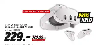 MediaMarkt Meta quest 3s 128 gb - all-in-one-headset vr brille Angebot