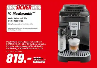 MediaMarkt Delonghi eletta explore cold brew ecam450.86.t Angebot