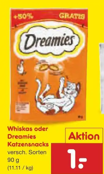 Netto Marken-Discount Whiskas katzensnacks Angebot