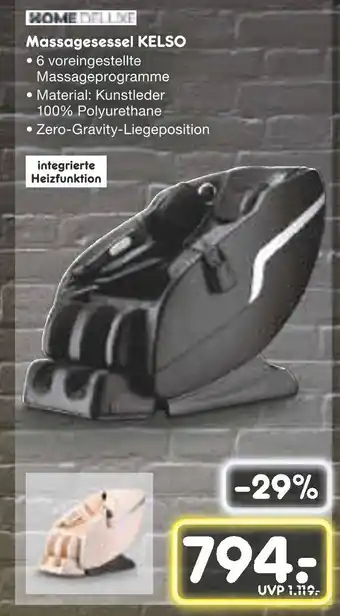 Netto Marken-Discount Home deluxe massagesessel kelso Angebot