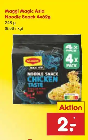 Netto Marken-Discount Maggi magic asia noodle snack chicken taste Angebot