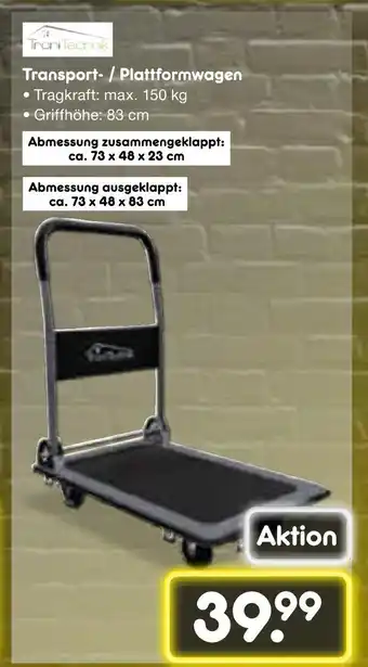 Netto Marken-Discount Trantechnik transport- / plattformwagen Angebot