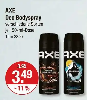 V Markt Axe dark temptation deo bodyspray Angebot