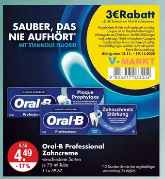 V Markt Oral-b professional zahncreme Angebot