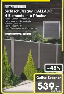 Netto Marken-Discount Home deluxe sichtschutzzaun callado Angebot