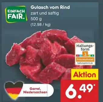 Netto Marken-Discount Einfach fair gulasch vom rind Angebot