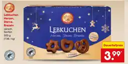 Netto Marken-Discount Lebkuchen herzen, sterne, brezeln Angebot