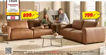 Höffner Leder-sofa „derby“ Angebot