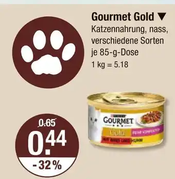 V Markt Gourmet gold katzennahrung Angebot