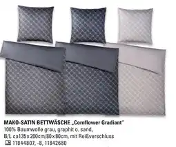 Höffner Mako-satin bettwäsche 'cornflower gradiant' Angebot