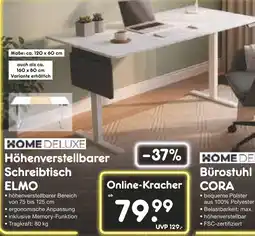 Netto Marken-Discount Home deluxe höhenverstellbarer schreibtisch elmo Angebot