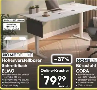 Netto Marken-Discount Home deluxe höhenverstellbarer schreibtisch elmo Angebot