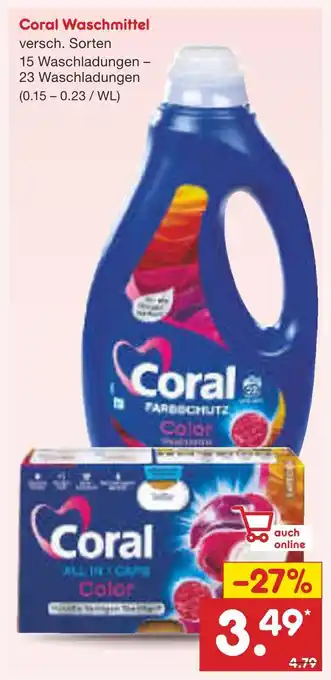 Netto Marken-Discount Coral waschmittel farbschutz color Angebot